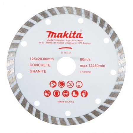 Deimantinis pjovimo diskas MAKITA B-16748 125x20mm-Deimantiniai diskai-Pjovimo diskai-Makita Accessories-irankiai-darbui