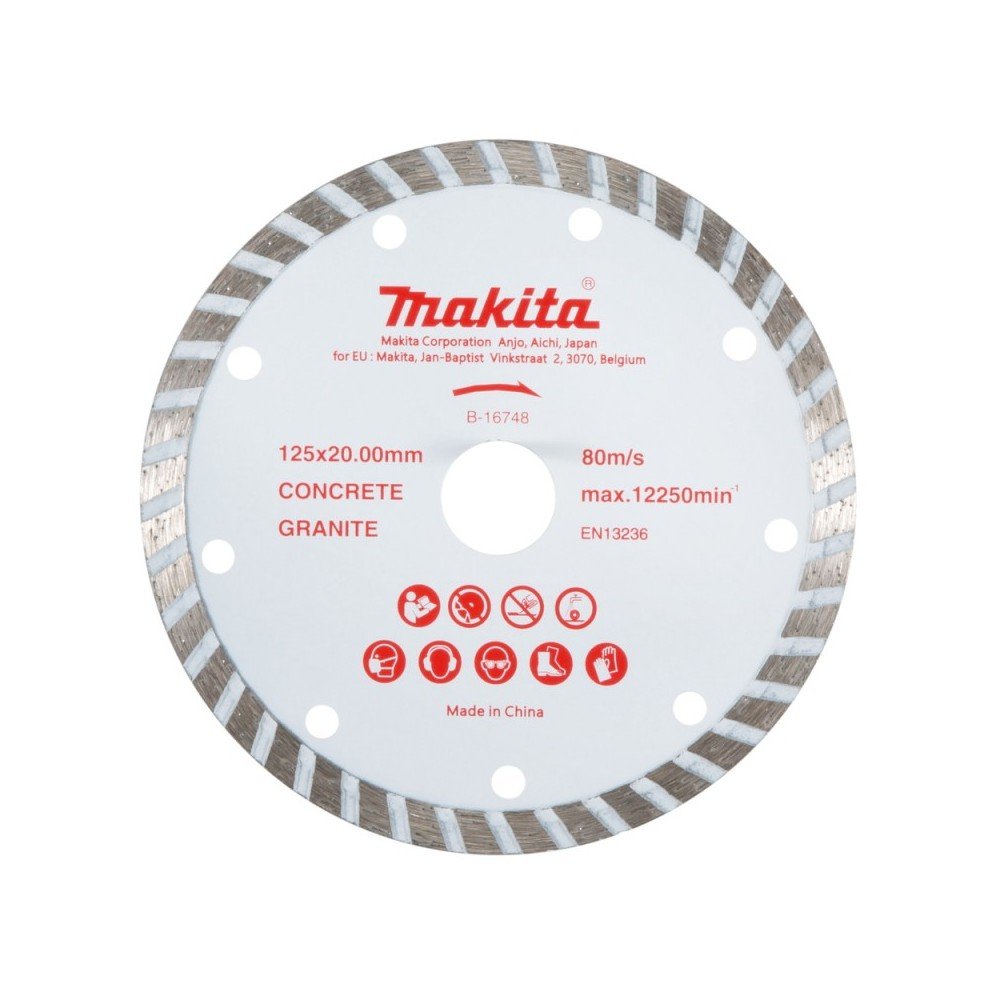Deimantinis pjovimo diskas MAKITA B-16748 125x20mm-Deimantiniai diskai-Pjovimo diskai-Makita Accessories-irankiai-darbui