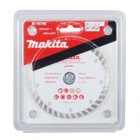Deimantinis pjovimo diskas MAKITA B-16748 125x20mm-Deimantiniai diskai-Pjovimo diskai-Makita Accessories-irankiai-darbui
