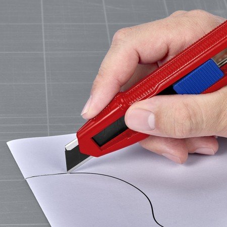 Laužomas peilis su stabilizatoriumi KNIPEX CutiX-Peiliai darbui ir hobiui-Rankiniai įrankiai-Knipex-irankiai-darbui