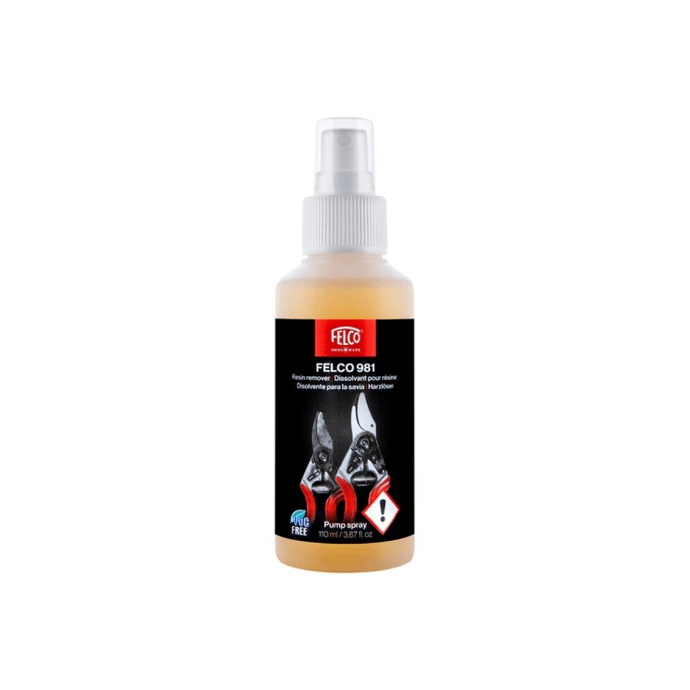 Purškiamas dervų valiklis FELCO 981 110ml-Priežiūros, valymo chemija-Autoserviso įranga-Felco-irankiai-darbui Purškiamas dervų valiklis FELCO 981 110ml-Priežiūros, valymo chemija-Autoserviso įranga-Felco-irankiai-darbui