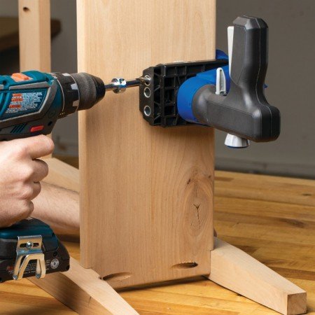 Paslėptų sujungimų gręžimo rinkinys KREG Pocket-Hole Jig 520Pro-Įvairūs rankiniai įrankiai-Rankiniai įrankiai-Kreg-irankiai-darb