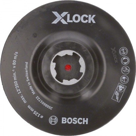 Padas velcro diskams BOSCH X-Lock 125mm-Šlifavimo padai ir laikikliai-Šlifavimo įrankiai-Bosch-irankiai-darbui