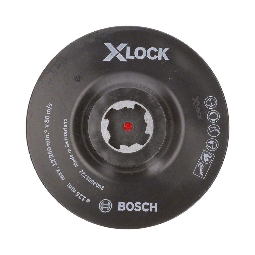 Padas velcro diskams BOSCH X-Lock 125mm-Šlifavimo padai ir laikikliai-Šlifavimo įrankiai-Bosch-irankiai-darbui