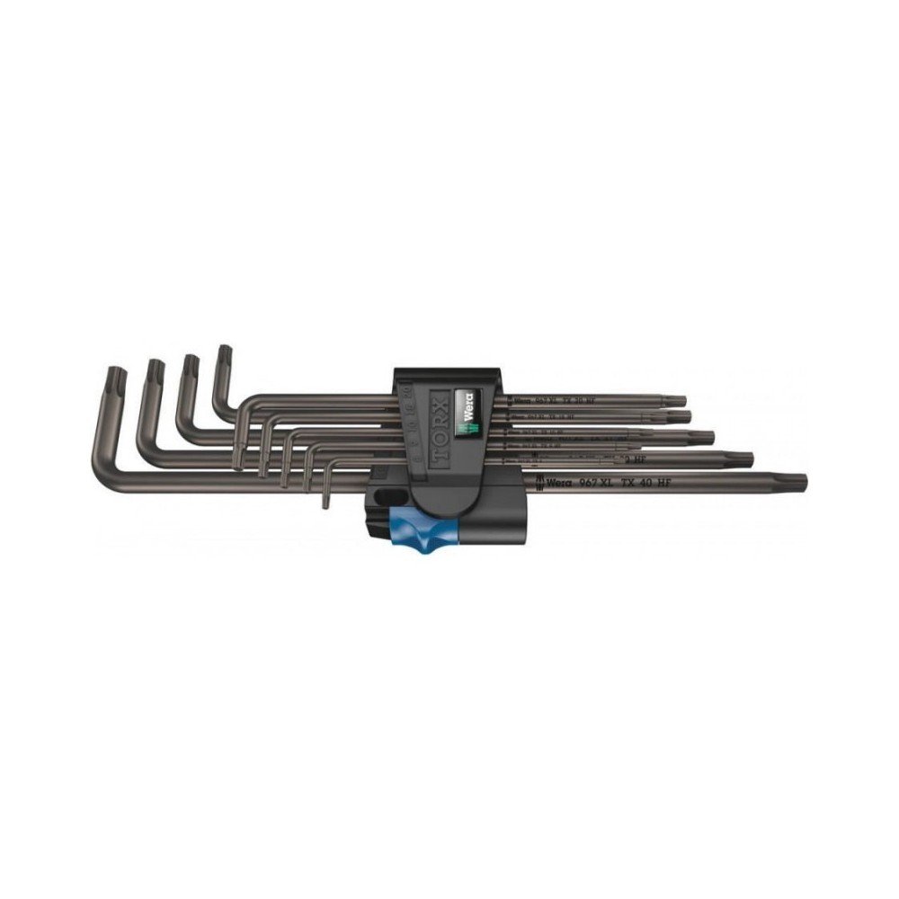 Šešiakampių raktų rinkinys WERA 967/9 TX XL HF 1 Torx-Šešiakampiai L-formos raktai-Rankiniai įrankiai-Wera-irankiai-darbui Šešiakampių raktų rinkinys WERA 967/9 TX XL HF 1 Torx-Šešiakampiai L-formos raktai-Rankiniai įrankiai-Wera-irankiai-darbui