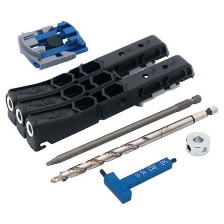 Paslėptų sujungimų gręžimo rinkinys KREG Micro Pocket-Hole Jig 230-Įvairūs rankiniai įrankiai-Rankiniai įrankiai-Kreg-irankiai-d