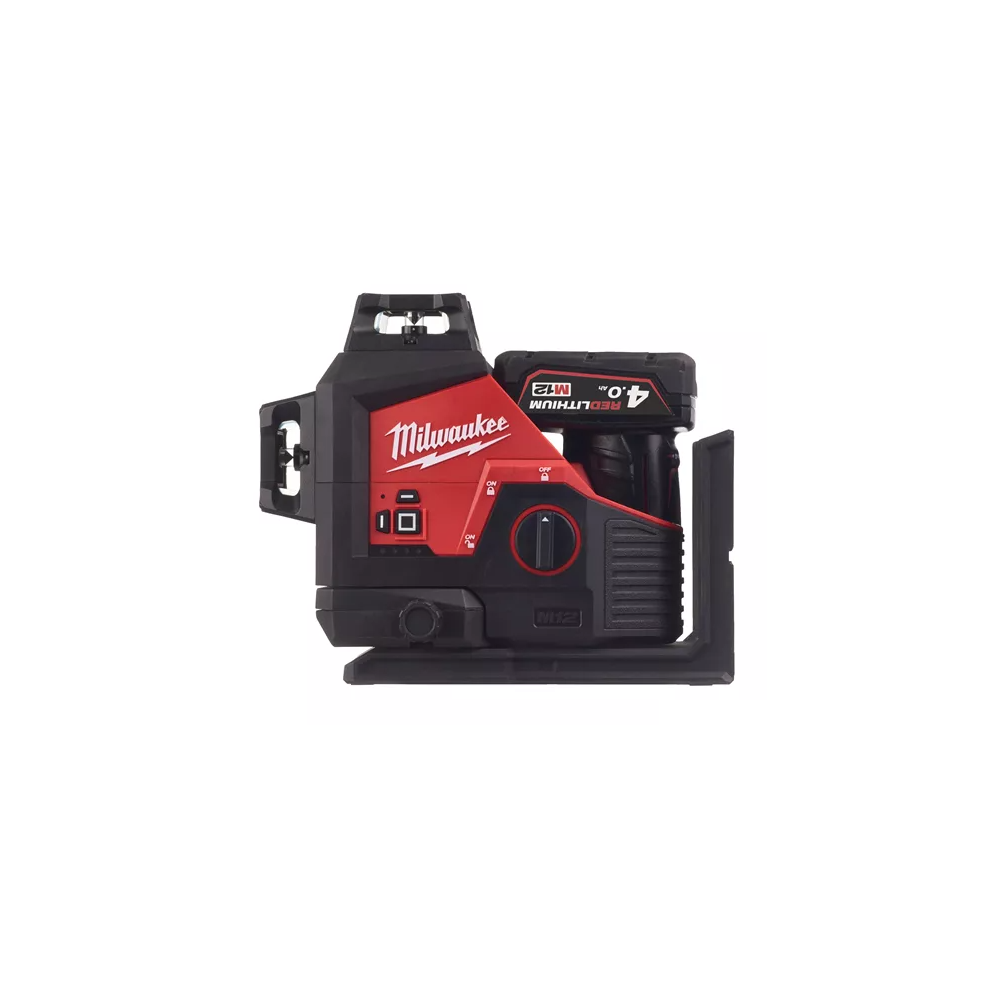 3-jų plokštumų lazerinis nivelyras MILWAUKEE M12 3PL-401C-Nivelyrai-Matavimo įrankiai-Milwaukee-irankiai-darbui