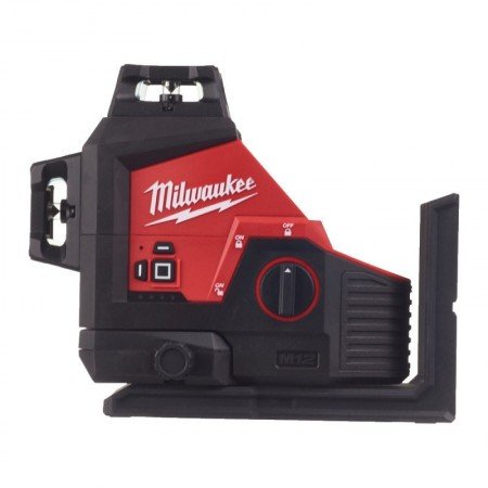 3-jų plokštumų lazerinis nivelyras MILWAUKEE M12 3PL-0C-Nivelyrai-Matavimo įrankiai-Milwaukee-irankiai-darbui