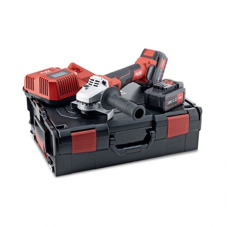 Akumuliatorinis kampinis šlifuoklis FLEX LB 125 18.0-EC/5.0 Set-Akumuliatoriniai šlifuokliai-Akumuliatoriniai įrankiai-FLEX-iran