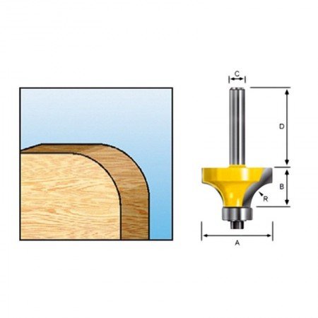 Apvalinimo freza MAKITA S23 D18,7mm-Medžio frezos-Medžio grąžtai, frezos-Makita Accessories-irankiai-darbui