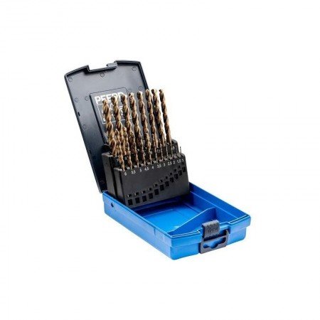 19 dalių metalo grąžtų rinkinys PFERD DIN338 HSSE N 1-10 Inox-Grąžtų rinkiniai-Metalo grąžtai, frezos-Pferd-irankiai-darbui