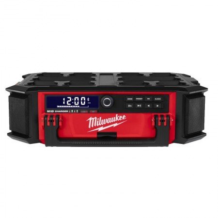 Radijas-įkroviklis MILWAUKEE M18 PRCDAB+-0 Packout-Radijo imtuvai, kolonėlės-Akumuliatoriniai įrankiai-Milwaukee-irankiai-darbui