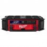 Radijas-įkroviklis MILWAUKEE M18 PRCDAB+-0 Packout-Radijo imtuvai, kolonėlės-Akumuliatoriniai įrankiai-Milwaukee-irankiai-darbui