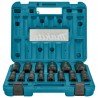 1/2" smūginių sukimo galvučių rinkinys MAKITA E-16586, 14vnt.-Galvutės, galvučių rinkiniai-Autoserviso įranga-Makita Accessories