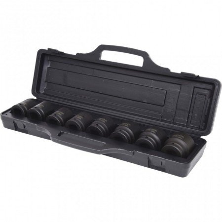 8 dalių smūginių 3/4" galvučių rinkinys KS TOOLS-Galvutės, galvučių rinkiniai-Autoserviso įranga-KsTools-irankiai-darbui