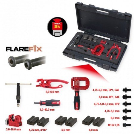 Stabdžių vamzdelių valcavimo rinkinys KS TOOLS Flarefix 1-Speciali servisų įranga-Kita įranga, įrankiai-KsTools-irankiai-darbui