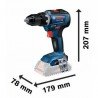 Akumuliatorinis suktuvas-gręžtuvas BOSCH GSR 18V-55 LB su priedais-Akumuliatoriniai suktuvai/gręžtuvai-Akumuliatoriniai suktuvai
