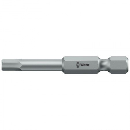 Šešiakampis atsuktuvo antgalis WERA 840/4 Z Hex-Plus 2,5x50mm-Atsuktuvų antgaliai, adapteriai-Suktuvai, gręžtuvai ir veržliasuki