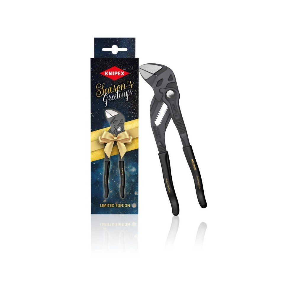 Replės-veržliaraktis kalėdinėje pakuotėje KNIPEX 8601 180mm-Vamzdinės replės-Replės-Knipex-irankiai-darbui Replės-veržliaraktis kalėdinėje pakuotėje KNIPEX 8601 180mm-Vamzdinės replės-Replės-Knipex-irankiai-darbui