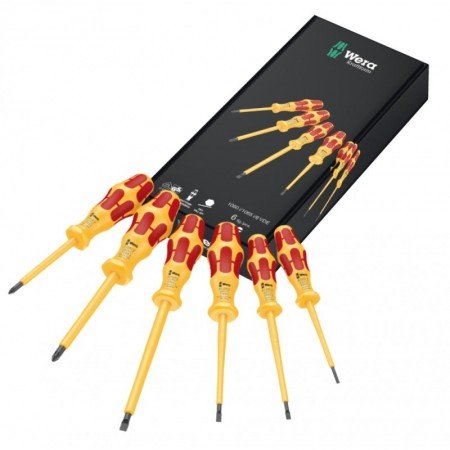 6-ių atsuktuvų rinkinys elektrikui WERA Kraftform VDE 1060 i/1062 i/6 PZ-Atsuktuvų rinkiniai-Atsuktuvai-Wera-irankiai-darbui