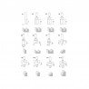 12 dalių medžio frezų rinkinys MAKITA D-57065-Medžio frezos-Medžio grąžtai, frezos-Makita Accessories-irankiai-darbui