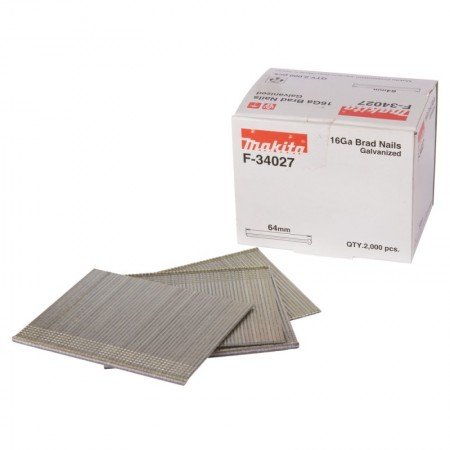 Smeigės MAKITA 16Ga 1,6x64mm, 2000vnt.-Vinutės-Akumuliatoriniai kniedikliai, viniakalės-Makita Accessories-irankiai-darbui
