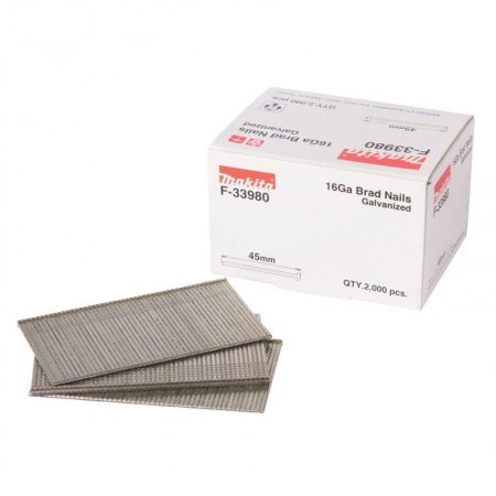 Smeigės MAKITA 16Ga 1,6x45mm, 2000vnt.-Vinutės-Akumuliatoriniai kniedikliai, viniakalės-Makita Accessories-irankiai-darbui