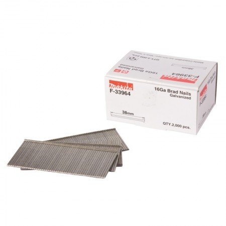 Smeigės MAKITA 16Ga 1,6x38mm, 2000vnt.-Vinutės-Akumuliatoriniai kniedikliai, viniakalės-Makita Accessories-irankiai-darbui