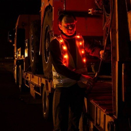 LED liemenė PROLUTECH, geltona XL-Padidinto matomumo-Darbo rūbai ir avalynė-Airstar-irankiai-darbui
