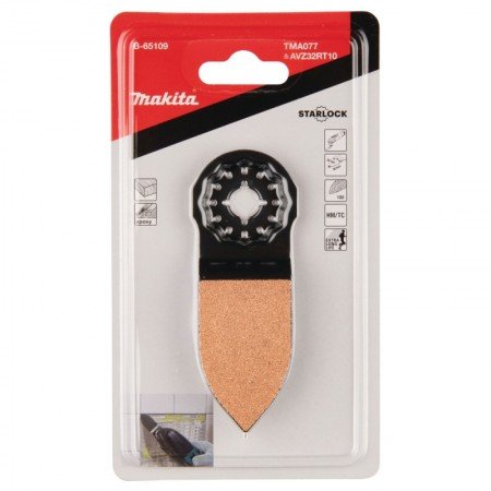 Smailėjantys ašmenys įgilinimui ir grandymui MAKITA Multitool TMA077 32mm-Multifunkcinių įrankių priedai-Daugiafunkciai įrankiai