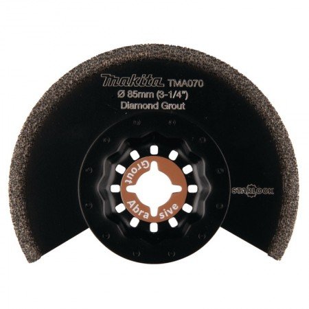 Ovalūs ašmenys su deimanto grūdu MAKITA Multitool TMA070 85mm-Multifunkcinių įrankių priedai-Daugiafunkciai įrankiai-Makita Acce