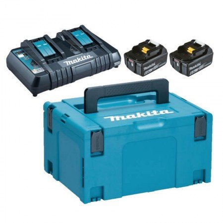 Akumuliatorių ir įkroviklio komplektas MAKITA PowerPack 18V 6,0Ah-Įrankių akumuliatoriai ir jų priedai-Akumuliatoriniai įrankiai