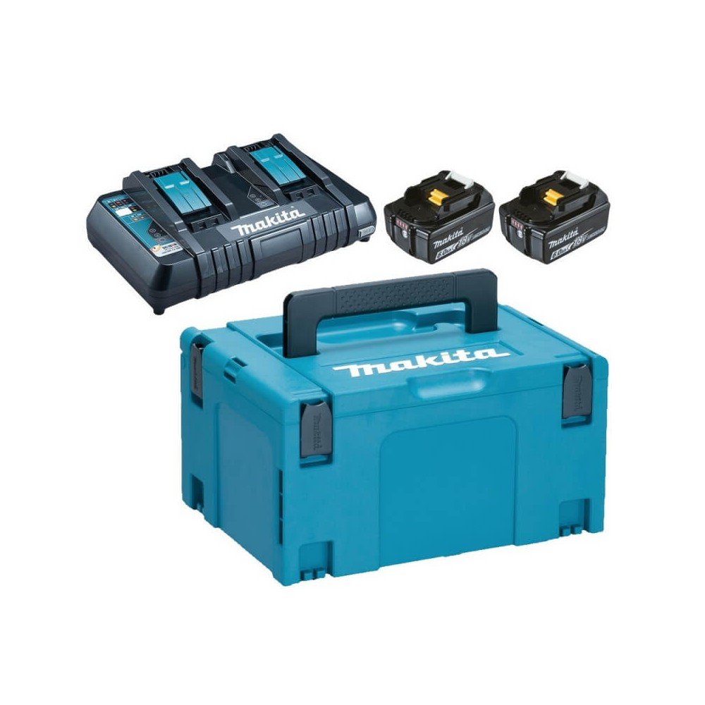 Akumuliatorių ir įkroviklio komplektas MAKITA PowerPack 18V 6,0Ah-Įrankių akumuliatoriai ir jų priedai-Akumuliatoriniai įrankiai Akumuliatorių ir įkroviklio komplektas MAKITA PowerPack 18V 6,0Ah-Įrankių akumuliatoriai ir jų priedai-Akumuliatoriniai įrankiai