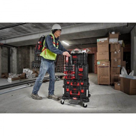 Aukštas įrankių lagaminas MILWAUKEE PACKOUT 41,1cm-Įrankių dėžės-Priedai įrankiams-Milwaukee-irankiai-darbui