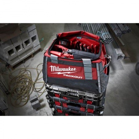 Įrankių krepšys MILWAUKEE PACKOUT 50cm-Įrankių dėžės-Priedai įrankiams-Milwaukee-irankiai-darbui