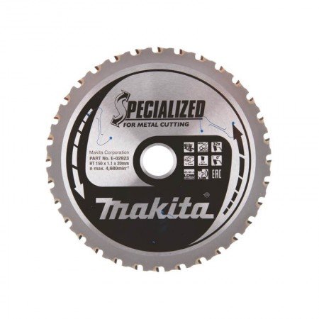 Metalo pjovimo diskas MAKITA HM 150x20mm 32T 0°-Metalo pjovimo diskai-Pjovimo diskai-Makita Accessories-irankiai-darbui