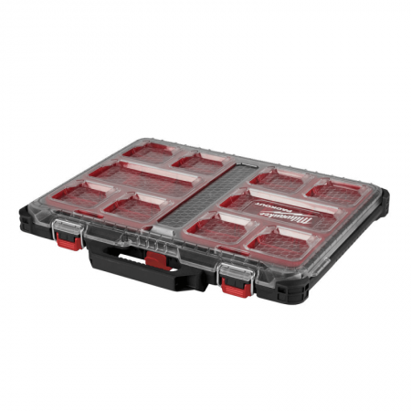 Plona dėžė priedams MILWAUKEE PACKOUT 50cm-Įrankių dėžės-Priedai įrankiams-Milwaukee-irankiai-darbui