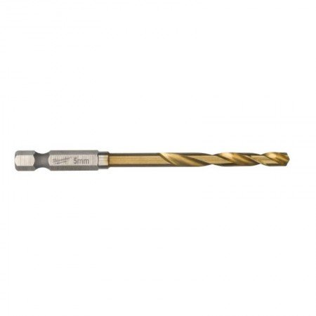 Metalo grąžtas MILWAUKEE Shockwave HSS-G TIN Ø 5,0 mm-Įvairūs metalo grąžtai-Metalo grąžtai, frezos-Milwaukee Accessories-iranki