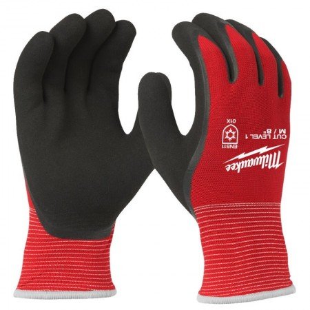 Žieminės pirštinės MILWAUKEE CUT level 1, 12vnt., S/7-Asmeninės apsaugos priemonės-Darbo rūbai ir avalynė-Milwaukee Accessories-