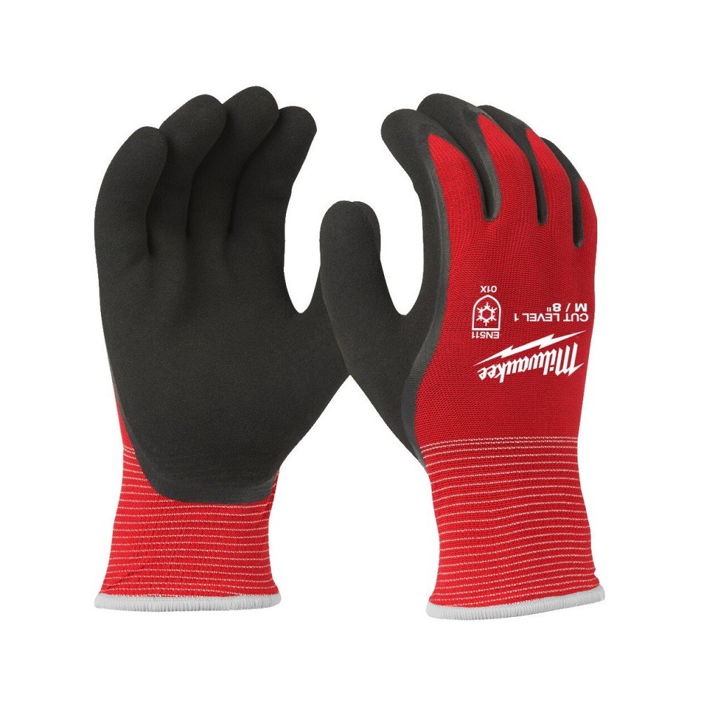 Žieminės pirštinės MILWAUKEE CUT level 1, 12vnt., S/7-Asmeninės apsaugos priemonės-Darbo rūbai ir avalynė-Milwaukee Accessories-