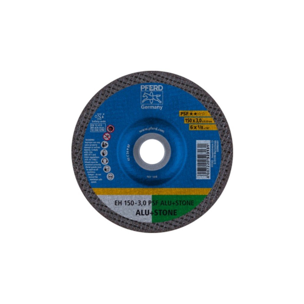 Akmens pjovimo diskas PFERD EH PSF Alu Stone 150x3,0mm-Abrazyviniai metalo pjovimo diskai-Medžio pjovimo staklės-Pferd-irankiai-