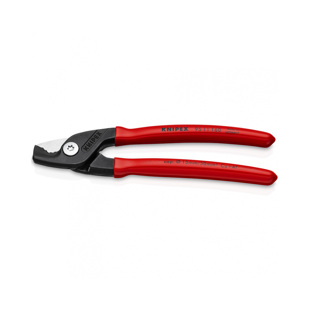 Kabelio žirklės KNIPEX StepCut 9511 160mm-Žirklės-Rankiniai įrankiai-Knipex-irankiai-darbui Kabelio žirklės KNIPEX StepCut 9511 160mm-Žirklės-Rankiniai įrankiai-Knipex-irankiai-darbui