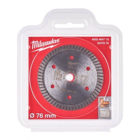 Deimantinis diskas MILWAUKEE DHTS 76 76x10mm-Deimantiniai diskai-Pjovimo diskai-Milwaukee Accessories-irankiai-darbui