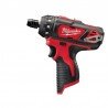 Akumuliatorinis gręžtuvas MILWAUKEE M12 BD-0-Akumuliatoriniai suktuvai/gręžtuvai-Akumuliatoriniai suktuvai, gręžtuvai ir veržlia