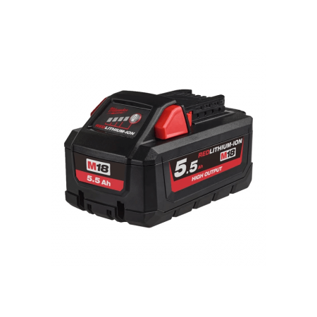 Akumuliatorius MILWAUKEE M18 HB5.5 5,5Ah-Įrankių akumuliatoriai ir jų priedai-Akumuliatoriniai įrankiai-Milwaukee-irankiai-darbu