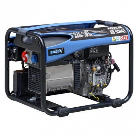 Elektros generatorius KOHLER Diesel 6500 TE XL C5-Generatoriai-Statybinė technika-KOHLER portable-irankiai-darbui