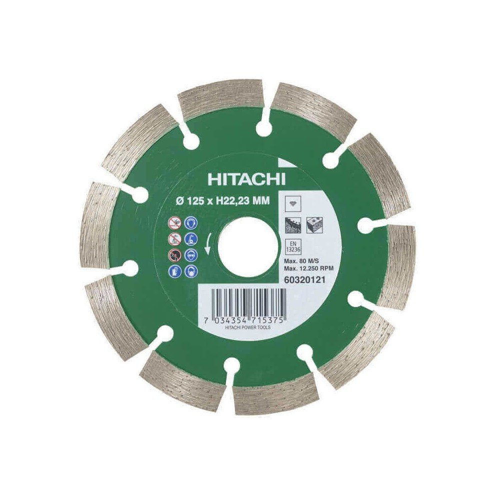 Deimantinis diskas HiKOKI Standart Ø125x22,23mm-Deimantiniai diskai-Pjovimo diskai-HiKOKI Accessories-irankiai-darbui Deimantinis diskas HiKOKI Standart Ø125x22,23mm-Deimantiniai diskai-Pjovimo diskai-HiKOKI Accessories-irankiai-darbui