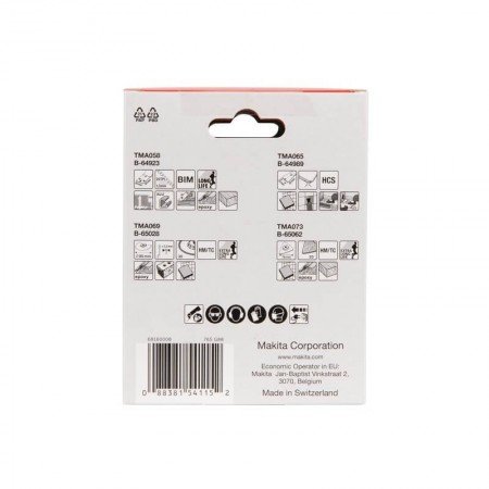 Multifunkcinių įrankių priedų rinkinys MAKITA B-67496-Multifunkcinių įrankių priedai-Daugiafunkciai įrankiai-Makita Accessories-