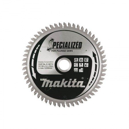 Pjovimo diskas aliuminiui MAKITA 165x20x2,2mm 56T-Metalo pjovimo diskai-Pjovimo diskai-Makita Accessories-irankiai-darbui