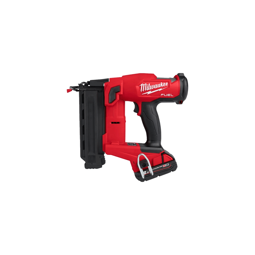 Akumuliatorinė smeigiakalė MILWAUKEE M18 FN18GS-202X-Akumuliatoriniai kniedikliai, viniakalės-Akumuliatoriniai įrankiai-Milwauke